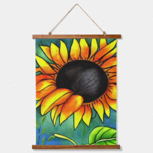 Sunflower Dream Crayola Art Hanging Tapestry