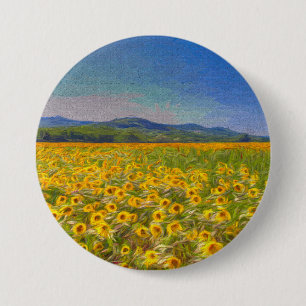 Sunflower Dreams Art 7.5 Cm Round Badge