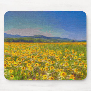 Sunflower Dreams Art Mouse Mat