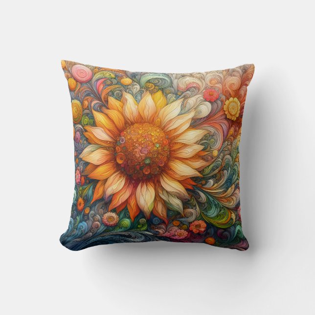 Sunflower Dreams Cushion (Front)