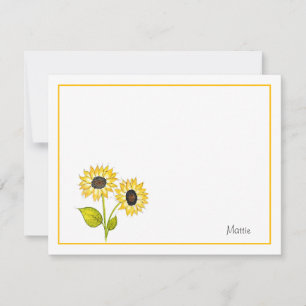 'Sunflower Duet' Card