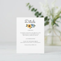 Sunflower Dusty Blue Rustic Wedding