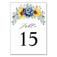 Sunflower Dusty Blue Slate Peony Floral Wedding