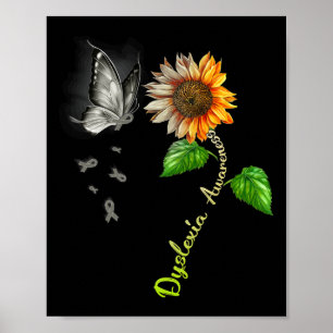 Sunflower Dyslexia Awareness  Poster