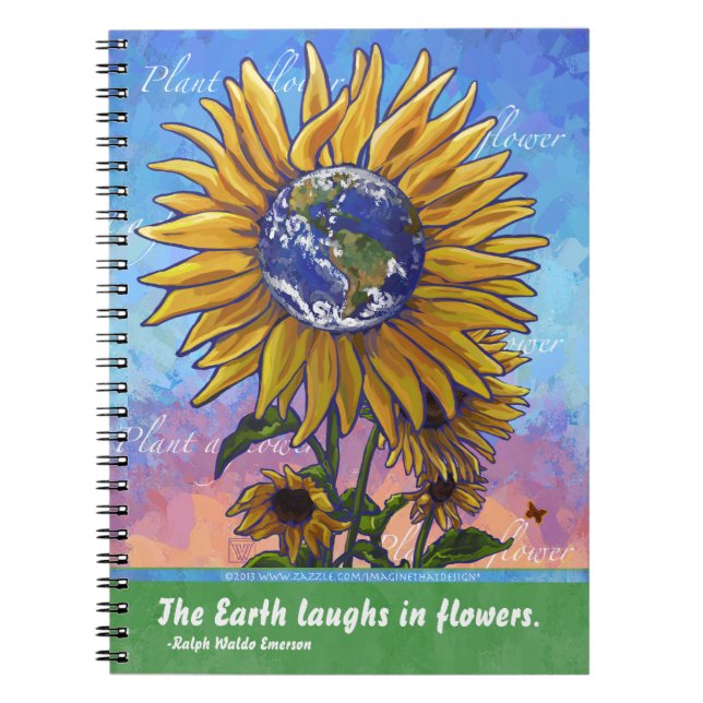 Sunflower Earth Art Notebook (Front)