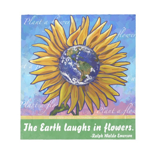 Sunflower Earth Art Notepad (Front)