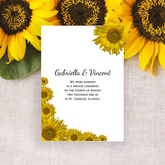 Sunflower Edge Marriage Announcement (Creator Uploaded)