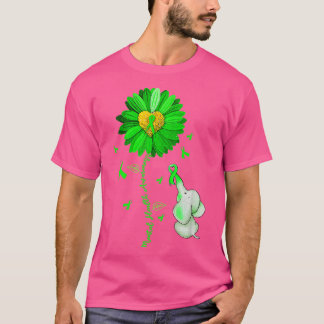 Sunflower Elephan Outfit Spread Mental Health Awar T-Shirt