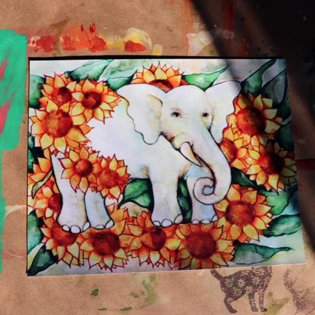 Sunflower Elephant Poster (Creator Uploaded)