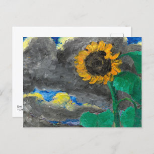 Sunflower Emil Nolde Postcard