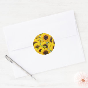 Sunflower Envelope Seal Stickers