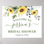 Sunflower Eucalyptus BRIDAL SHOWER Welcome Sign<br><div class="desc">Sunflower Eucalyptus BRIDAL SHOWER Welcome Sign.</div>