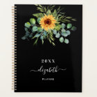 Sunflower eucalyptus greenry black name 2023