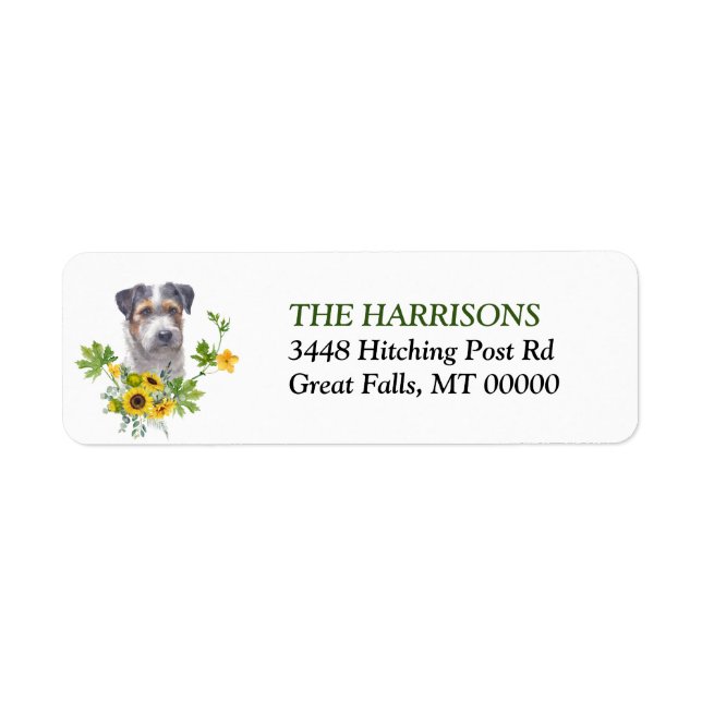 Sunflower Eucalyptus Jack Russell Terrier (Front)