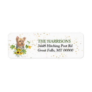 Sunflower Eucalyptus Yorkshire Terrier