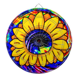 Sunflower eye_ dartboard
