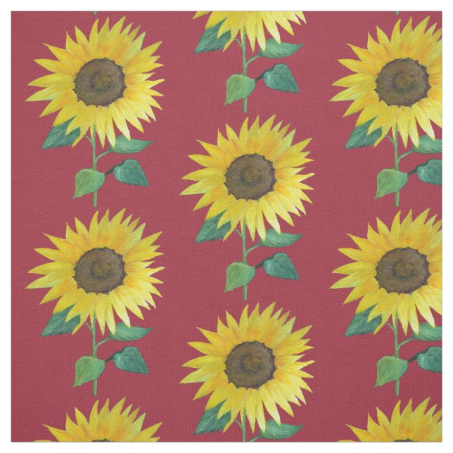 sunflower fabric (Swatch)