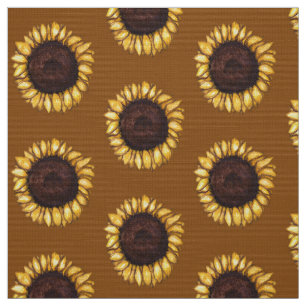 Sunflower Fabric Sunflower Fabric Cotton or Poly