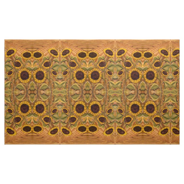 Sunflower Fabric Sunflower Fabric Cotton or Poly (Yard)