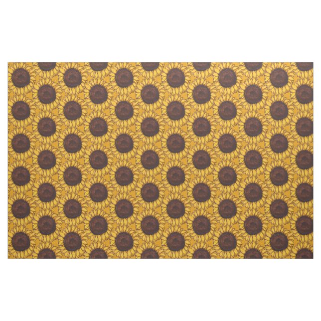 Sunflower Fabric Sunflower Fabric Cotton or Poly (Fat Quarter)