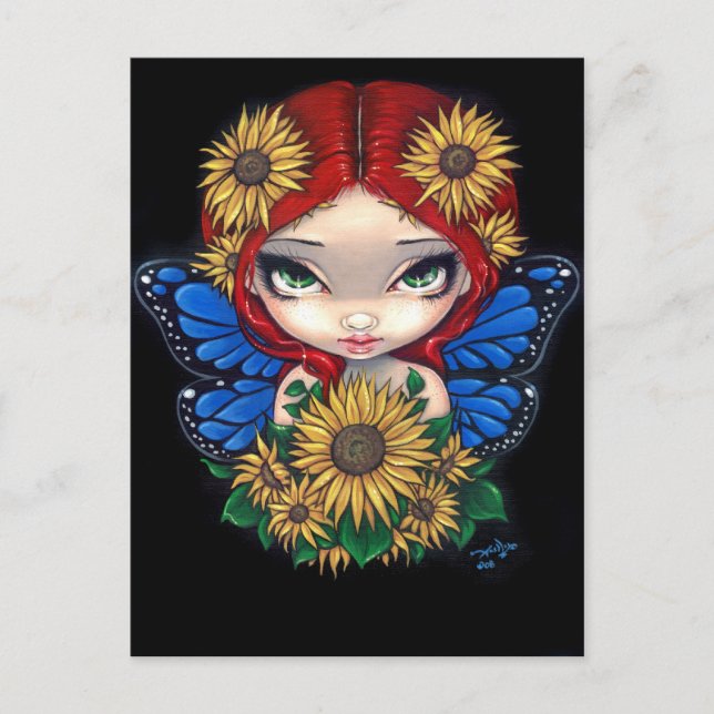 "Sunflower Fairy" Postcard (Front)