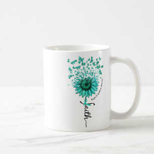 Sunflower Faith Butterfly Fragile X Syndrome Aware Coffee Mug