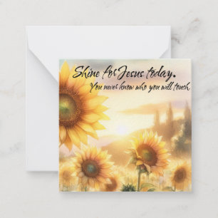 Sunflower, faith  card