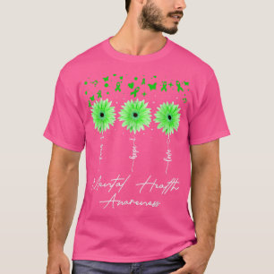 Sunflower Faith Hope Love Mental Health Awareness T-Shirt