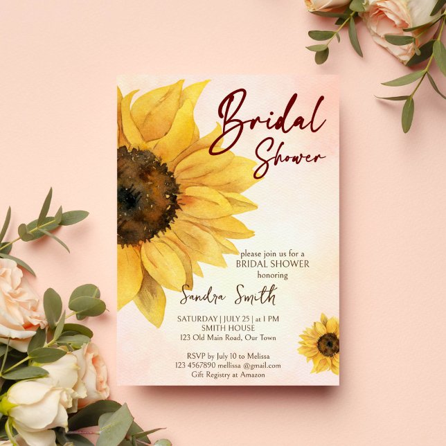 Sunflower fall bridal shower invitation template  (Sunflower fall bridal shower invitation template instant download floral bridal shower invitations)