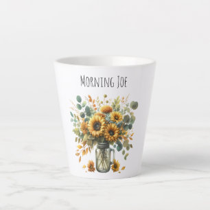 Sunflower Fall Chic Country Gift Latte Mug