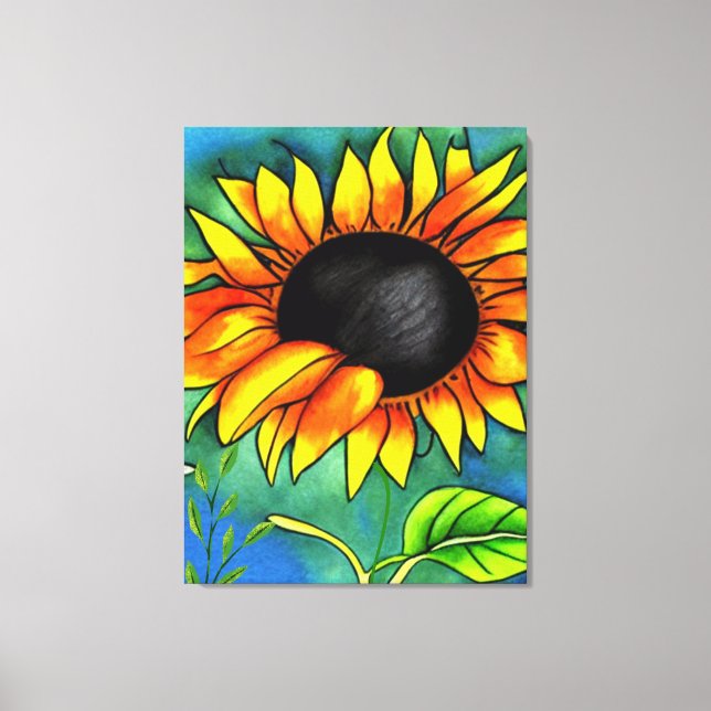 Sunflower Fantasy Canvas Print (Front)