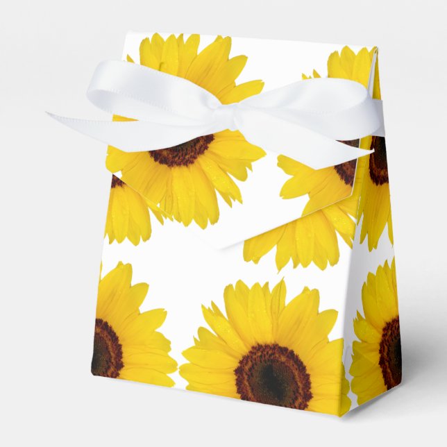 Sunflower Favour Box (Front Side)
