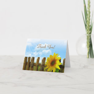 Sunflower Fence Bridal Party Thank You