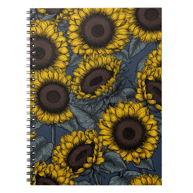 Sunflower field 2 notebook (Front)