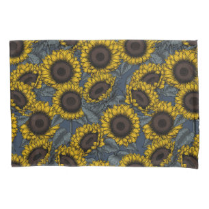 Sunflower field 2 pillowcase