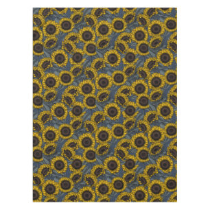 Sunflower field 2 tablecloth