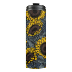 Sunflower field 2 thermal tumbler
