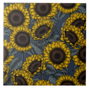 Sunflower field 2 tile