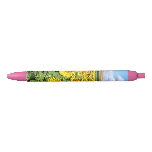 Sunflower field black ink pen (Front)