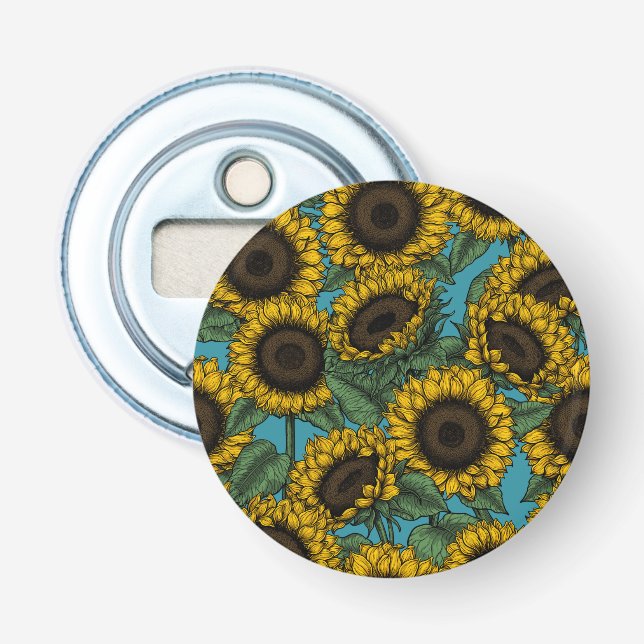 Sunflower field bottle opener (Front)