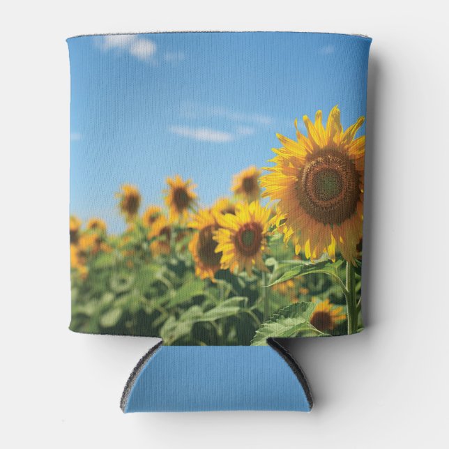 Sunflower field  can cooler (Front)