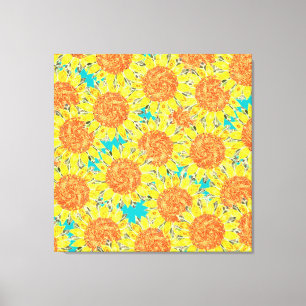 sunflower field canvas print