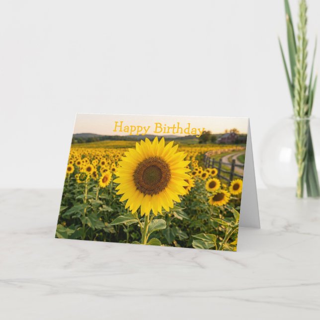 Sunflower Field Card (Front)