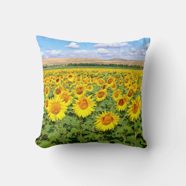Sunflower field cushion (Front)