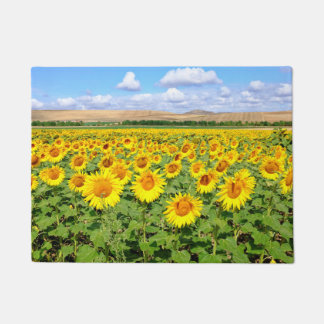 Sunflower field doormat