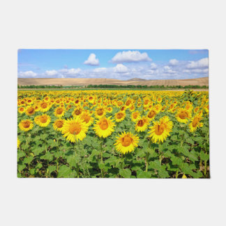 Sunflower field doormat