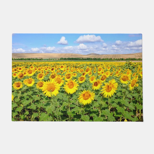 Sunflower field doormat (Front)
