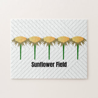 Sunflower Field Garden Art Jigsaw Puzzle