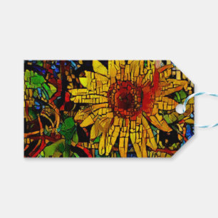 Sunflower field in A.I. enhanced photo  Gift Tags