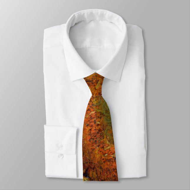 Sunflower Field In Colourful Artistic Style Tie (Tied)